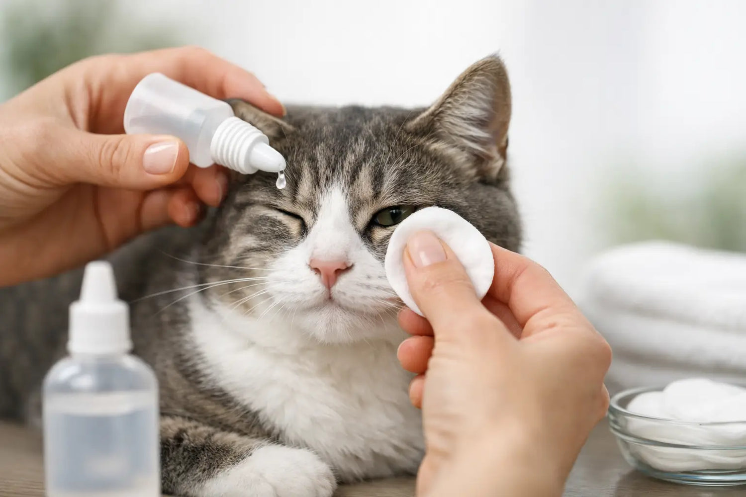 Come scegliere detergente oculare gatto