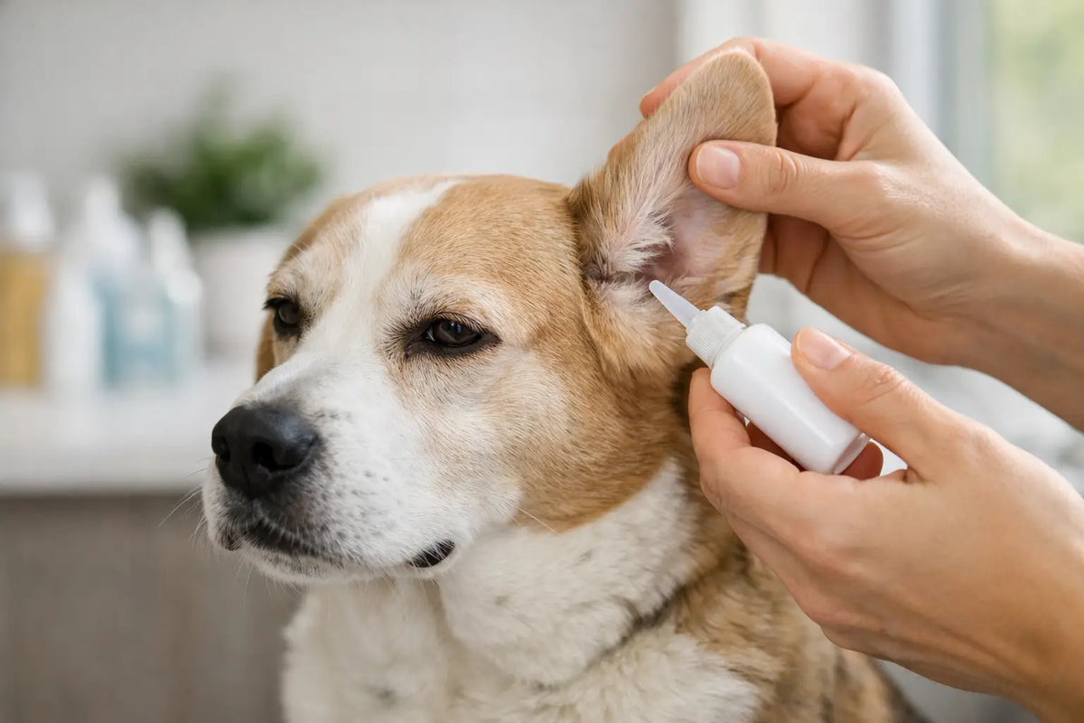 Come applicare il gel auricolare al cane