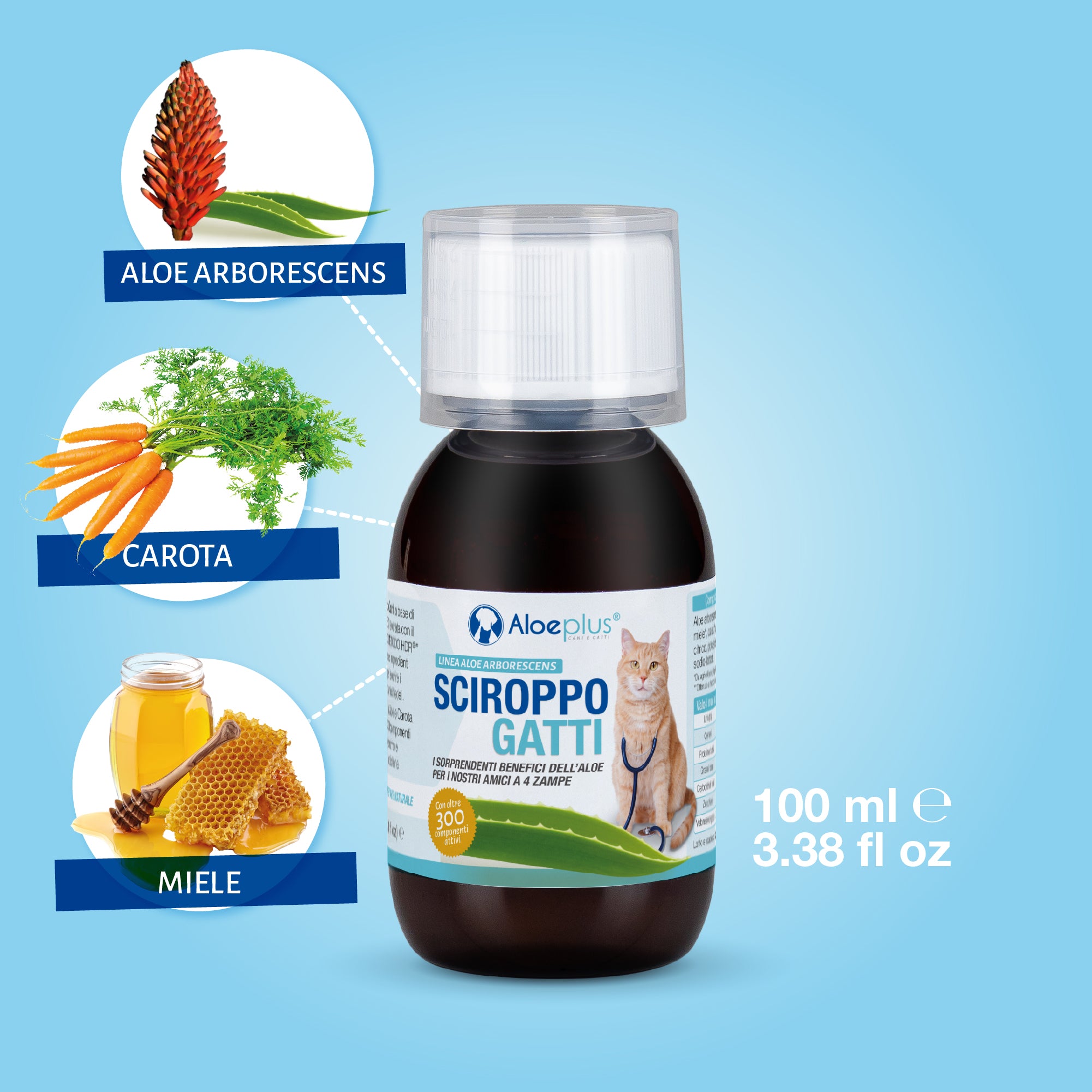 Aloeplus Sirop Chats 100 ml