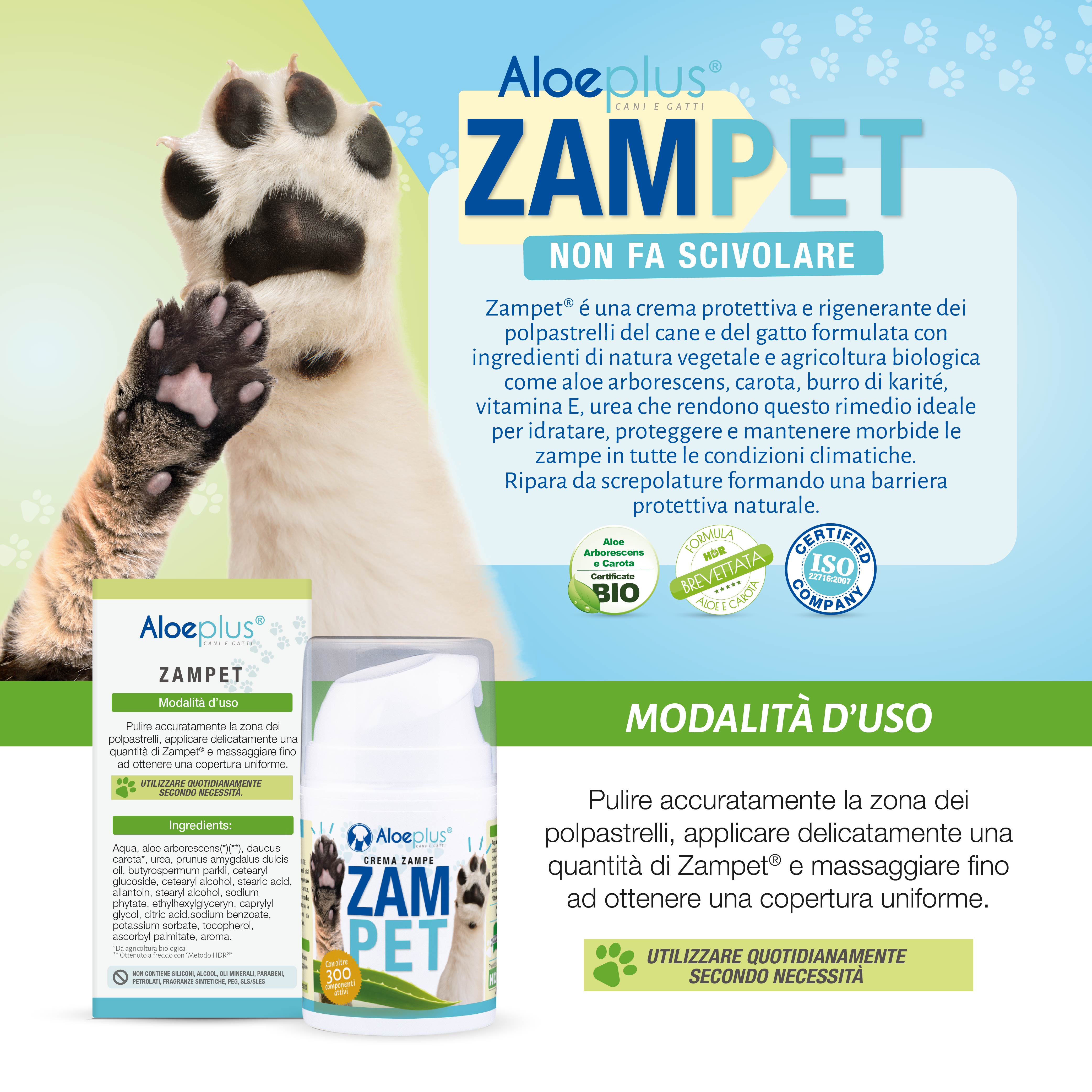 Zampet - Crème anti-dérapante pour coussinets