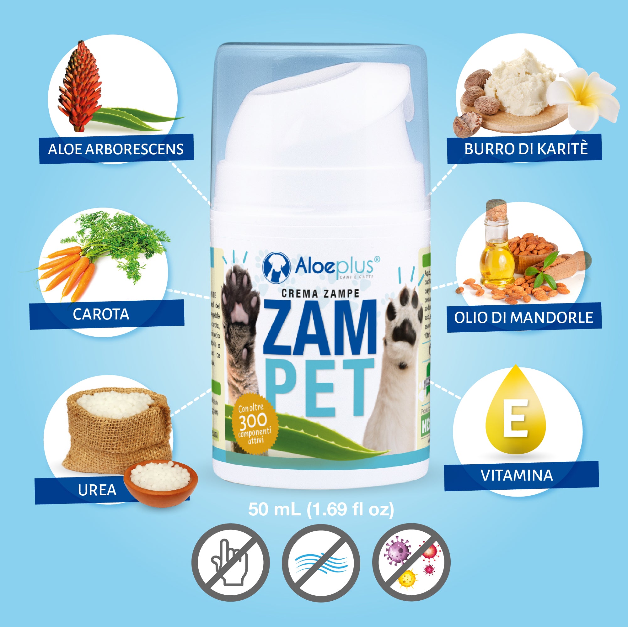 Zampet - Crème anti-dérapante pour coussinets