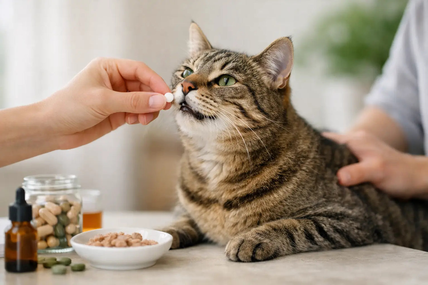 Come dare nutraceutici al gatto senza stress