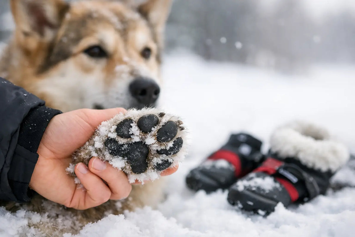 Come proteggere le zampe in inverno dal freddo