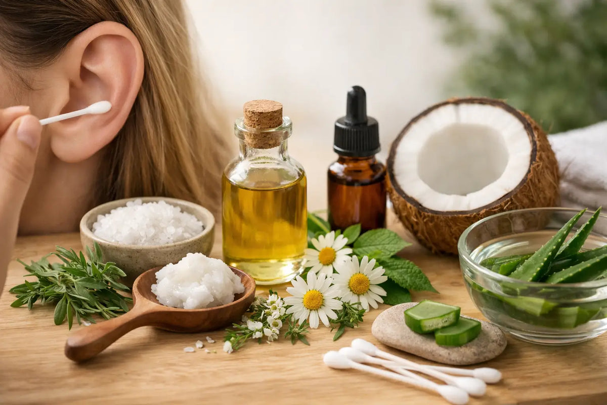 Ingredienti naturali per igiene auricolare