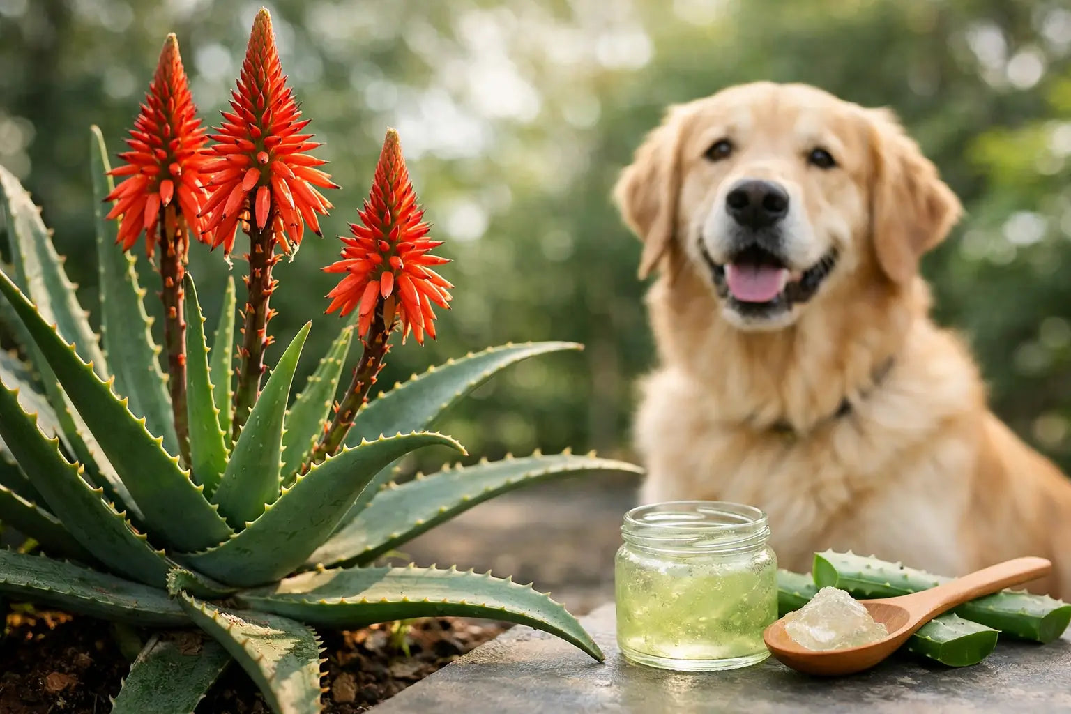 Guida aloe arborescens per cani