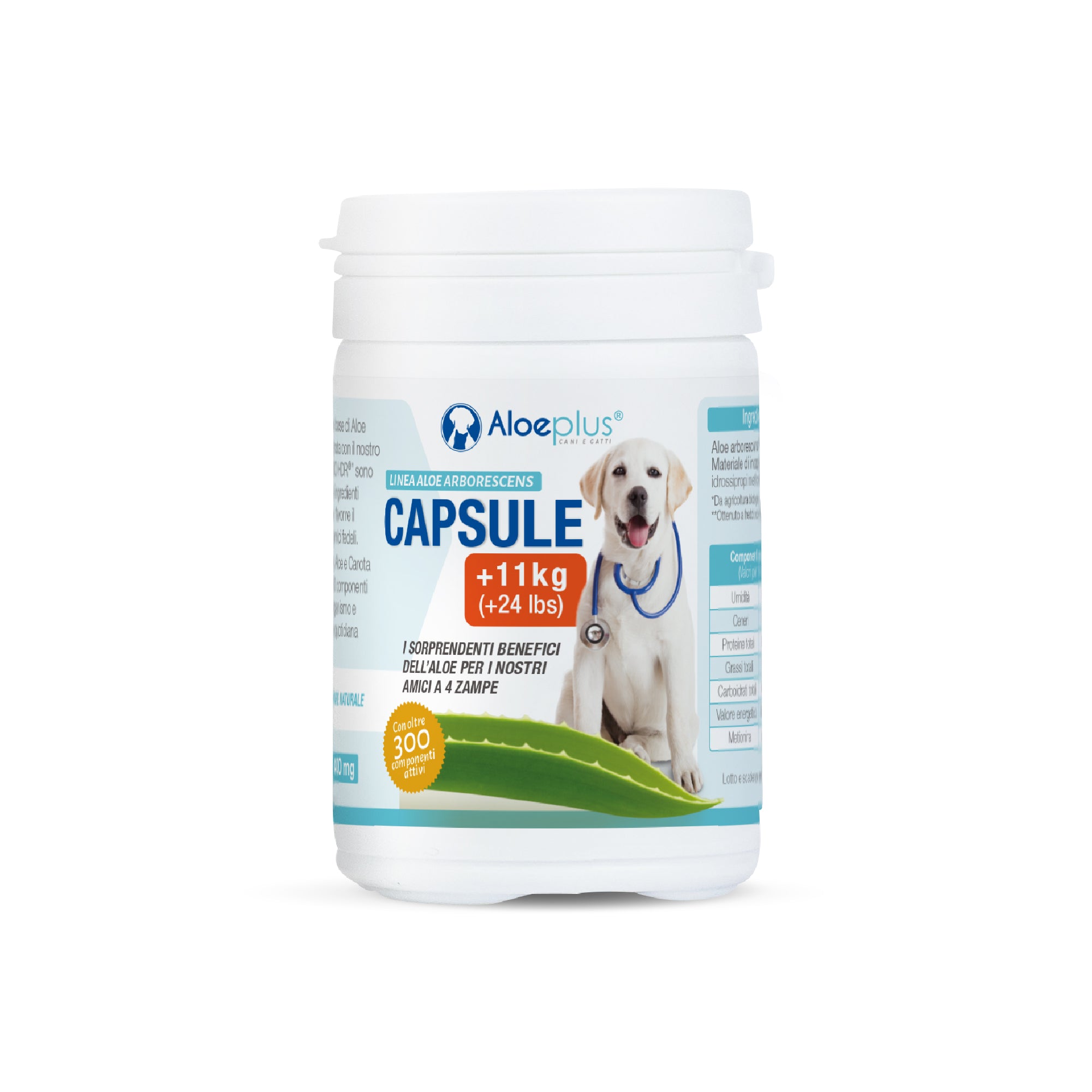 Aloeplus gélules chiens 11+ kg.