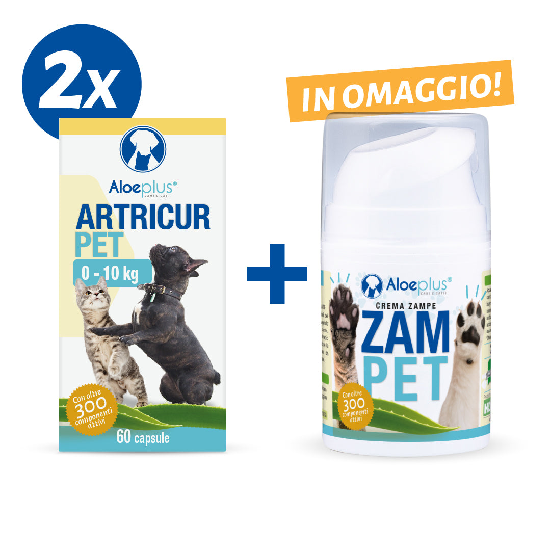 Angebot 2x Artricur Pet 0-10 kg + Zampet 50 ml (gratis)