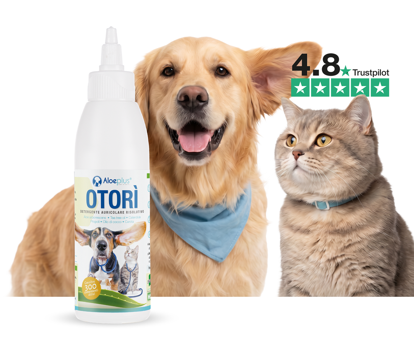 Aloeplus Otorì detergente auricular para perros y gatos