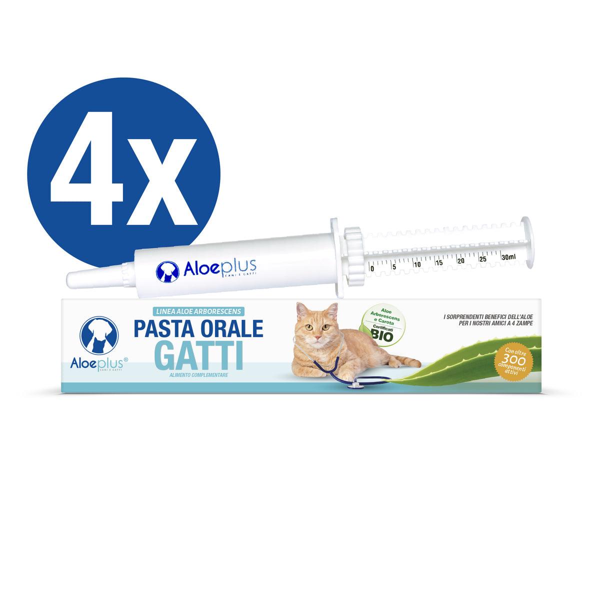 Angebot 4 orale Pasten Katzen 30 ml